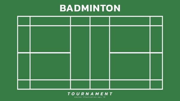 Dimensions of the badminton court